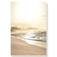 Nordic Modern Art Picture Canvas Painting Wall Art Golden Leaf Beach Scenery Poster and Print
