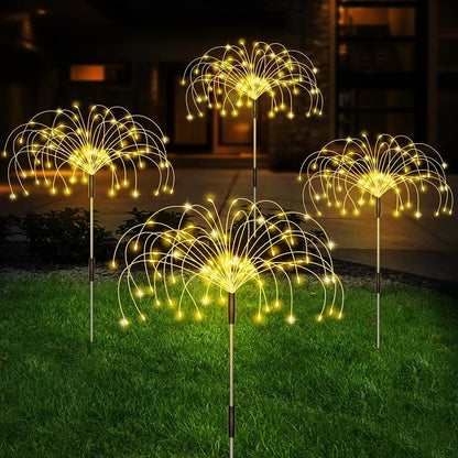 LED Solar Firework Lamp Outdoor Garden Decor Pathway Fairy Lights Waterproof Christmas Yard Balcony Patio Lawn Solar Light: