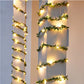 Outdoor Tiny Leaf LED Copper Wire Fairy String Lights Garland