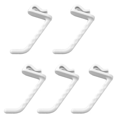 5/50pcs Metal Mesh Panel Hanger Plastic Multi-Purpose Wall-mounted Hook: