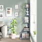 Tribesigns Corner Shelf, Modern 5-Tier Wall Corner Bookshelf, Stylish  Storage Rack Plant Stand