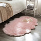 Soft Sheepskin Bedroom Carpet – Imitation Wool Pad with Long Hair: