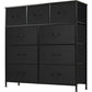 Dresser for Bedroom with 9 Drawers – Fabric Closet Organizer with Metal Frame and Wood Tabletop