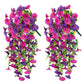 Artificial Morning Glory & Eucalyptus Nonfading Rattan Hanging Wall/Door Decoration (75cm)