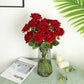 50 Pcs Artificial Rose Flower Silk Roses Bouquet: