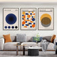 Mid Century Modern Bauhaus Abstract Geometric Posters Wall Art Canvas Painting Prints