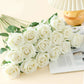 50 Pcs Artificial Rose Flower Silk Roses Bouquet: