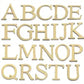 0CM 26 English Letters Wall Sticker – 3D Mirror Acrylic Gold Decals: