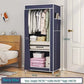 Dustproof Wardrobe Floor Standing Fabric Wardrobes Multilayer Foldable Organizer Closet Large Capacity Bedroom Storage Furniture