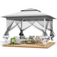 Pop Up Gazebo – Outdoor Canopy Tent with Mesh Walls & Wheeled Bag