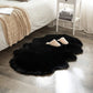 Soft Sheepskin Bedroom Carpet – Imitation Wool Pad with Long Hair: