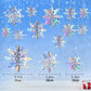 6Pcs Christmas Snowflake 15/20/25CM Hanging Christmas Tree Ornament Xmas Home Decor Navidad New Year 2024 Decor Accessories ﻿