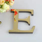 0CM 26 English Letters Wall Sticker – 3D Mirror Acrylic Gold Decals: