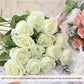 50 Pcs Artificial Rose Flower Silk Roses Bouquet: