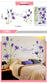 DIY Purple Lavender Wall Stickers – Elegant Floral & Butterfly Décor