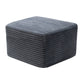 94.5" Cloud Modular Sectional Corduroy Sofa with L-Shape Chaise, No Assembly Deep Seat Corner Couch for Living Room, Black