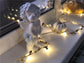 Outdoor Tiny Leaf LED Copper Wire Fairy String Lights Garland