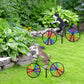 Animal Riding Three-dimensional Cartoon Modelling Windmill Creative Bicycle Wind Spinners Standing Pole Garden Yard Decoration