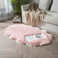 Soft Sheepskin Bedroom Carpet – Imitation Wool Pad with Long Hair: