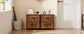 JHK Nightstand Bedside Coffee Sofa Tea Table with 2 Fabric Drawers