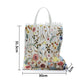 Embroidered Lace Flower Shoulder Bag Women Handmade Mesh Shopping Bag Retro Art Tote Bag Beach Hand Bag Bolsa Playa