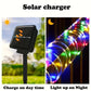 7M/12M Outdoor Solar LED Tube Rope String Light Garden Waterproof Strip Lights
