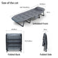 Niceway 6 Adjustable Positions Camping Cot with Mattress & Pillow