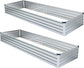 2 Pack Galvanized Raised Garden Beds (6x3x1FT