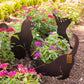 Iron Art Black Cat Garden Statue Silhouette Sculpture – Outdoor Garden & Yard Decoration