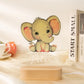 Personalized Children Animal Night Light Custom Name Acrylic Lamp: