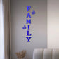 3D Mirror Wall Stickers – English Letters "Family" with Two Butterflies – Self-Adhesive DIY Acrylic Decals: