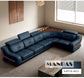 MANBAS Premium Italian Genuine Leather Sofa Sets