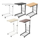 Adjustable Computer Desk Table – Mobile Bedside & Side Table with Wheels