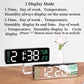 9 Inch Large Digital Wall Clock USB Powered TEMP Humidity Week Auto Dimmer DST Table Clock 12/24H Electronic LED Alarm Clock
