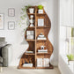 Tribesigns Corner Shelf, Modern 5-Tier Wall Corner Bookshelf, Stylish  Storage Rack Plant Stand