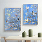 Butterfly Bird on Van Gogh Almond Blossom Canvas Painting Wall Art