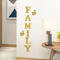 3D Mirror Wall Stickers – English Letters "Family" with Two Butterflies – Self-Adhesive DIY Acrylic Decals: