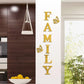 3D Mirror Wall Stickers – English Letters "Family" with Two Butterflies – Self-Adhesive DIY Acrylic Decals: