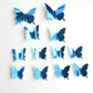 Stickers 12pcs/set Modern 3D Mirror Acrylic Butterfly Home Decoration DIY Art Wall Stickers: