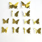 Stickers 12pcs/set Modern 3D Mirror Acrylic Butterfly Home Decoration DIY Art Wall Stickers:
