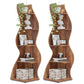 Tribesigns Corner Shelf, Modern 5-Tier Wall Corner Bookshelf, Stylish  Storage Rack Plant Stand