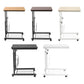 Adjustable Computer Desk Table – Mobile Bedside & Side Table with Wheels