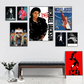 Michael Jackson Anime Posters Sticky HD Quality Wall Art Retro Posters for Home Kawaii Room Decor