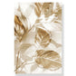 Nordic Modern Art Picture Canvas Painting Wall Art Golden Leaf Beach Scenery Poster and Print