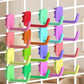 5/50pcs Metal Mesh Panel Hanger Plastic Multi-Purpose Wall-mounted Hook: