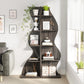 Tribesigns Corner Shelf, Modern 5-Tier Wall Corner Bookshelf, Stylish  Storage Rack Plant Stand