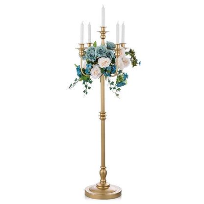48.7-Inch Antique Floor Candle Holder Centerpiece - Wedding & Party Decoration