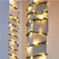 Outdoor Tiny Leaf LED Copper Wire Fairy String Lights Garland