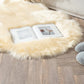 Soft Sheepskin Bedroom Carpet – Imitation Wool Pad with Long Hair: