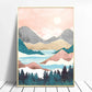 Nature Aesthetics Spring Mountain Flowers Abstract Landscape Illustration Poster Canvas Paintings Wall Art Pictures Home Decor